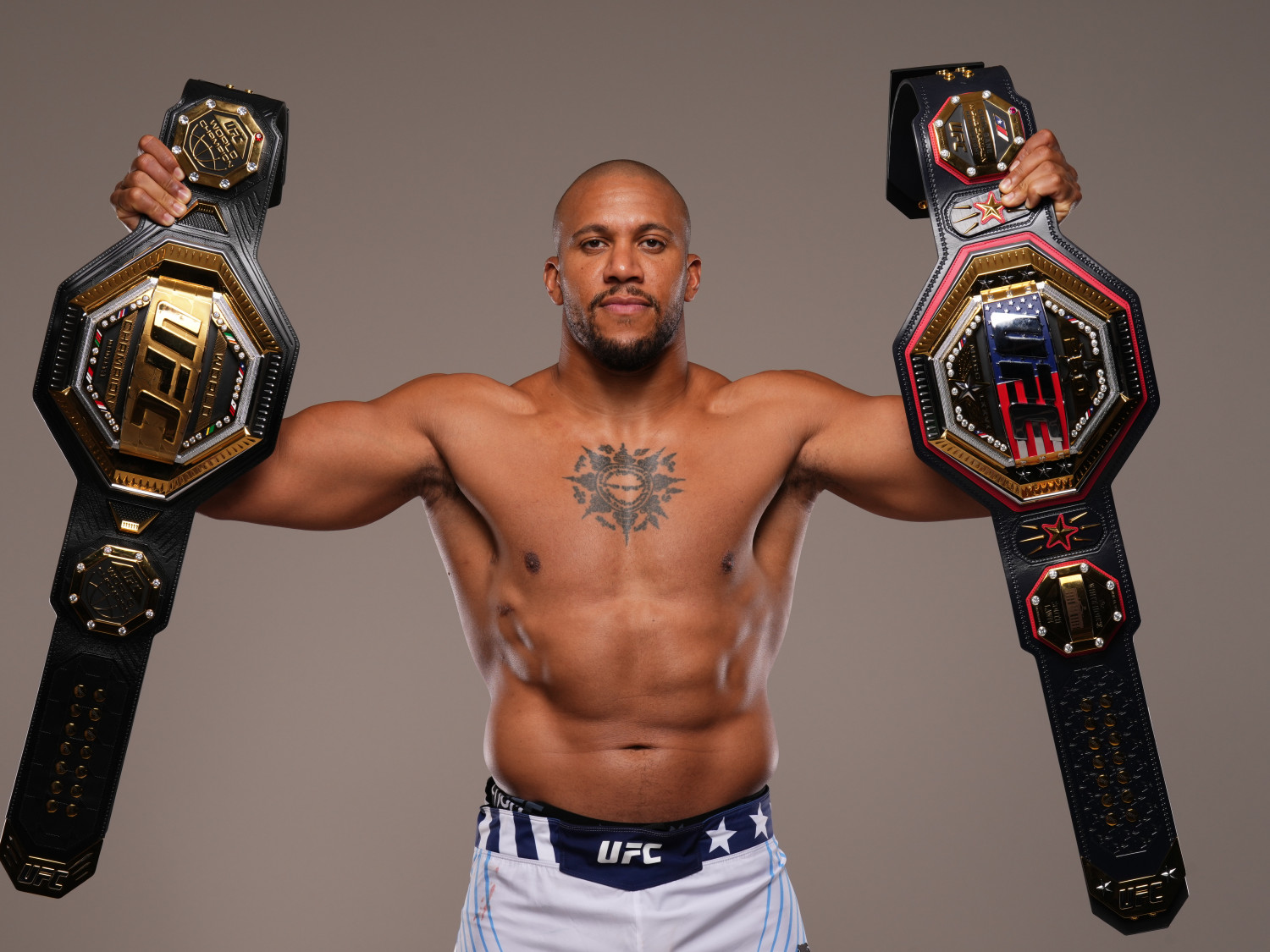 WASHINGTON, DC - JUNE 14:  poses for a post fight portrait after the UFC Freedom 250 event on June 14, 2026 in Washington, DC. (Photo by Mike Roach/Zuffa LLC)